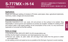Thuốc hàn SFA5.17 F7A(P)Z